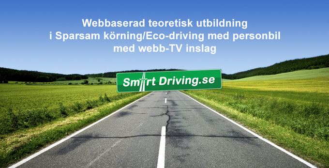 Webbaserad teoretisk utbildning i sparsam körning / eco-driving med personbil med TV-inslag