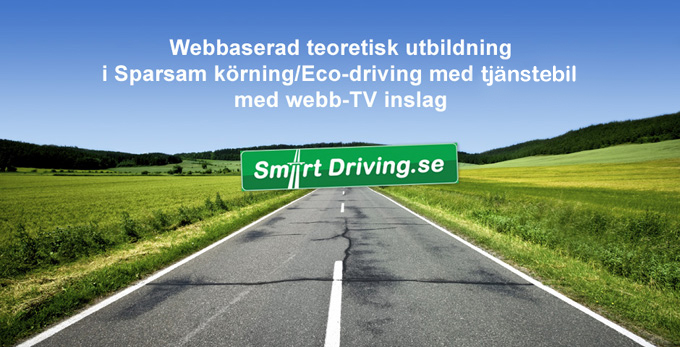 Webbaserad teoretisk utbildning i sparsam körning / eco-driving med tjänstebil med TV-inslag